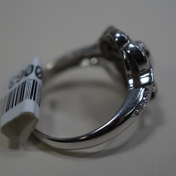 14KW Gold Genuine Sapphire & Diamond Ring - Picture 5 of 7